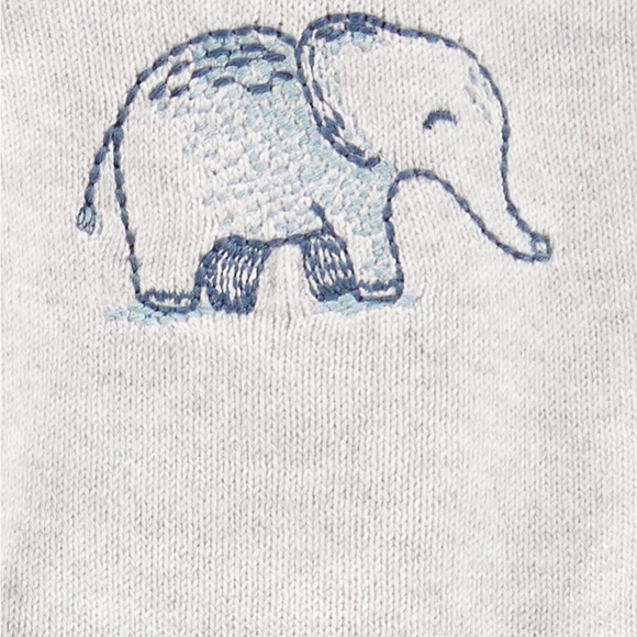 NWT! Carter's Baby 2-Piece Elephant Sweater & Footed Pant Set, Size 9M - Picture 9 of 10